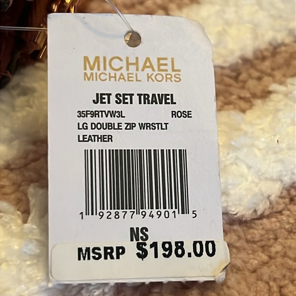 Michael Kors Jet Set Travel Large Double Wristlet in Rose Gold NWT - Picture 8 of 14